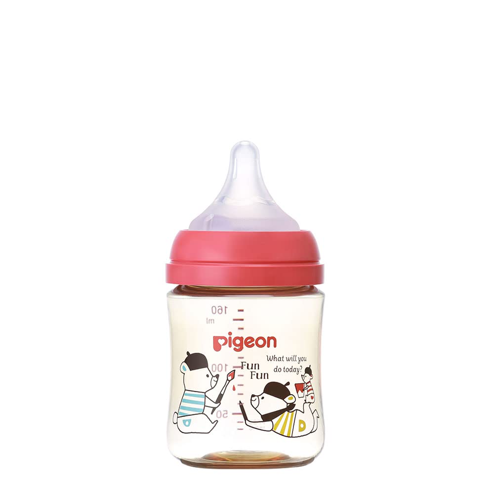 피죤 모유실감 젖병 베어 160ml 신생아용 플라스틱