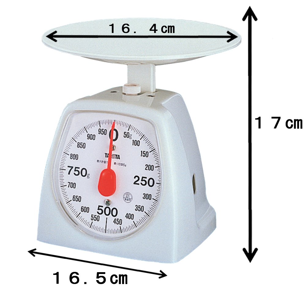 타니타 아날로그 1439 화이트 1kg 주방저울 01 화이트 1kg 5g단위 이미지 2