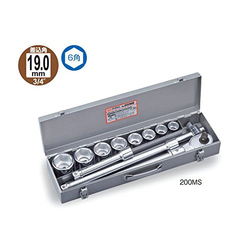 토네 실버 200MS 19.0mm 소켓 렌치 세트 12점 이미지 2