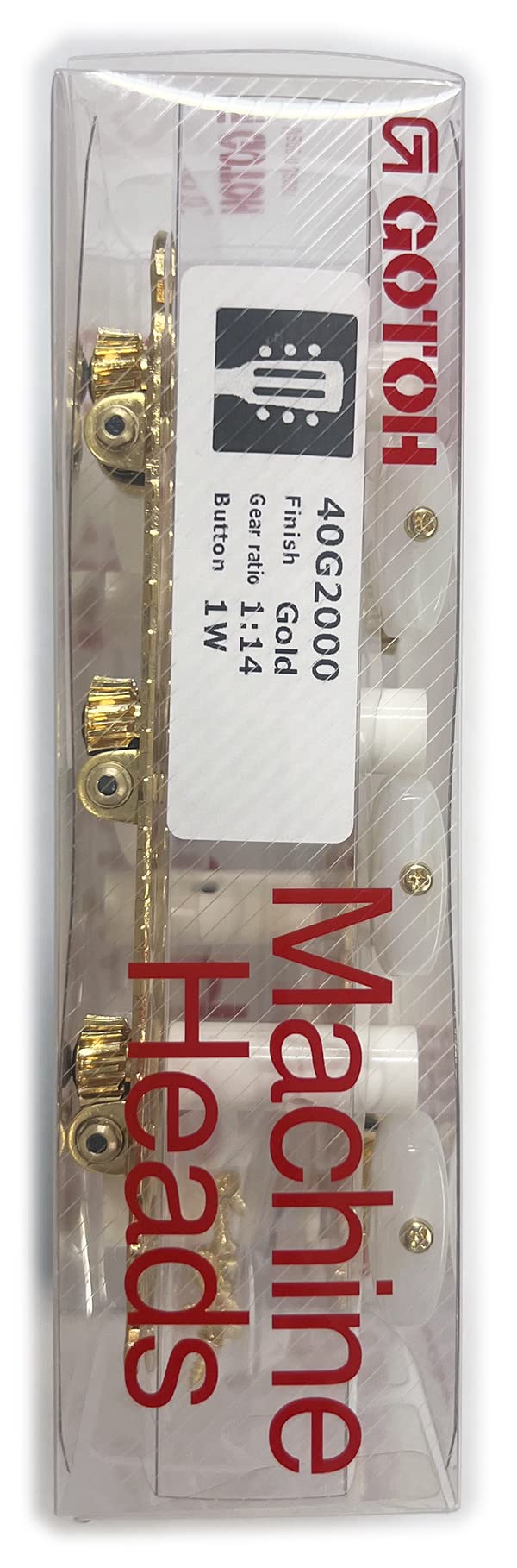 고토 클래식 기타 헤드머신 40G2000 39mm 1W 노브 골드 이미지 3