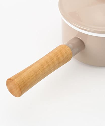 노다호로 쿠르르 베이지 14cm 소스팬 CL-14NBE 법랑 가스IH겸용 이미지 4