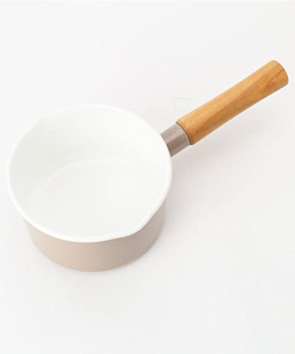 노다호로 쿠르르 베이지 14cm 소스팬 CL-14NBE 법랑 가스IH겸용 이미지 3
