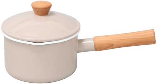 노다호로 쿠르르 베이지 14cm 소스팬 CL-14NBE 법랑 가스IH겸용