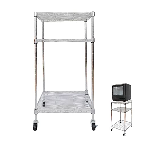 산코 라쿠아 식기세척기 전용 스틸 랙 450x450x875 이동식 수납 선반 이미지 2