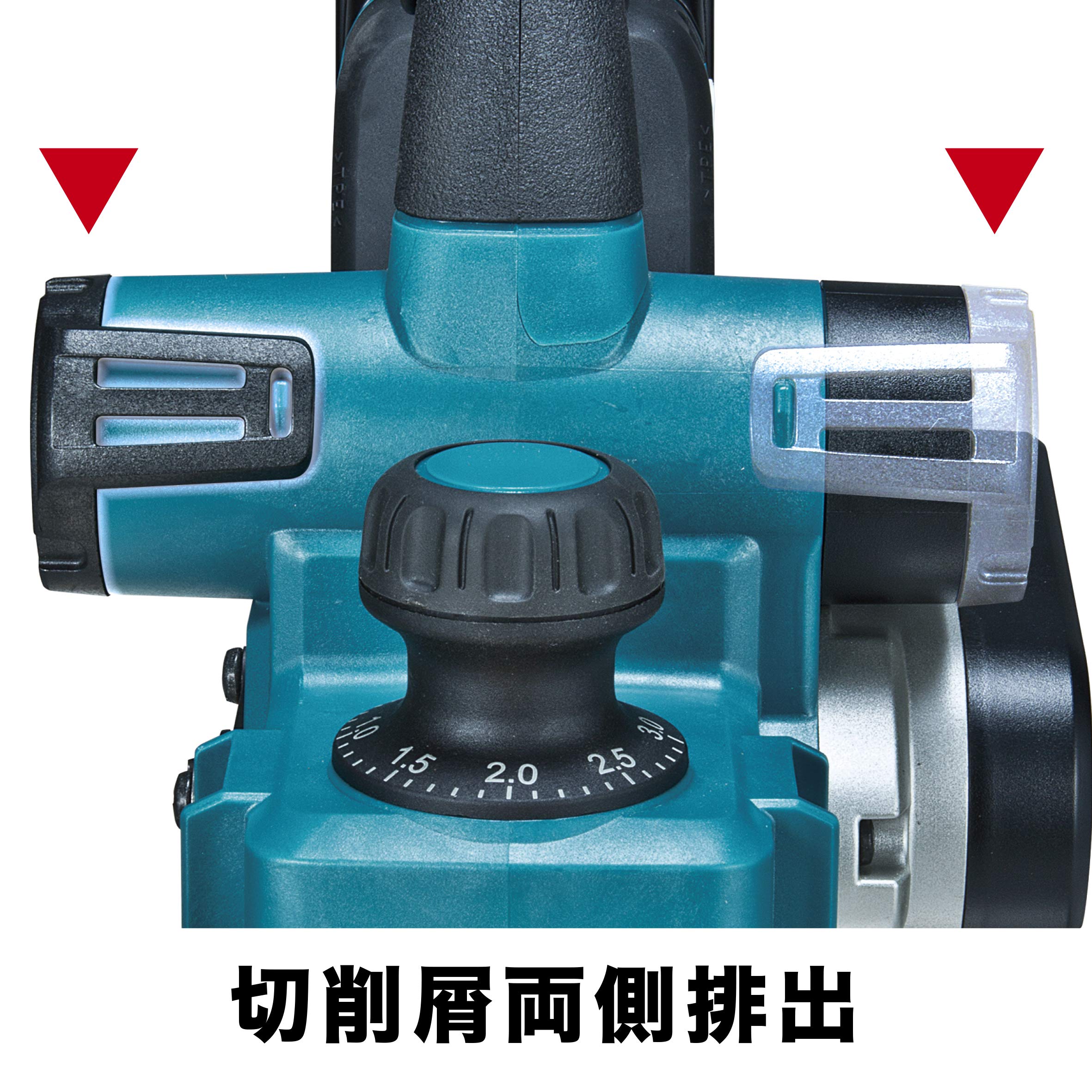 마키타 82mm 충전식 대패 KP181DRG 18V 6Ah 세트 이미지 6