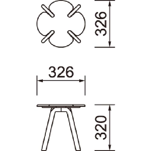 텐도목공 옐로우 T-3219MD-YA 스툴 화이트비치 스태킹 이미지 4