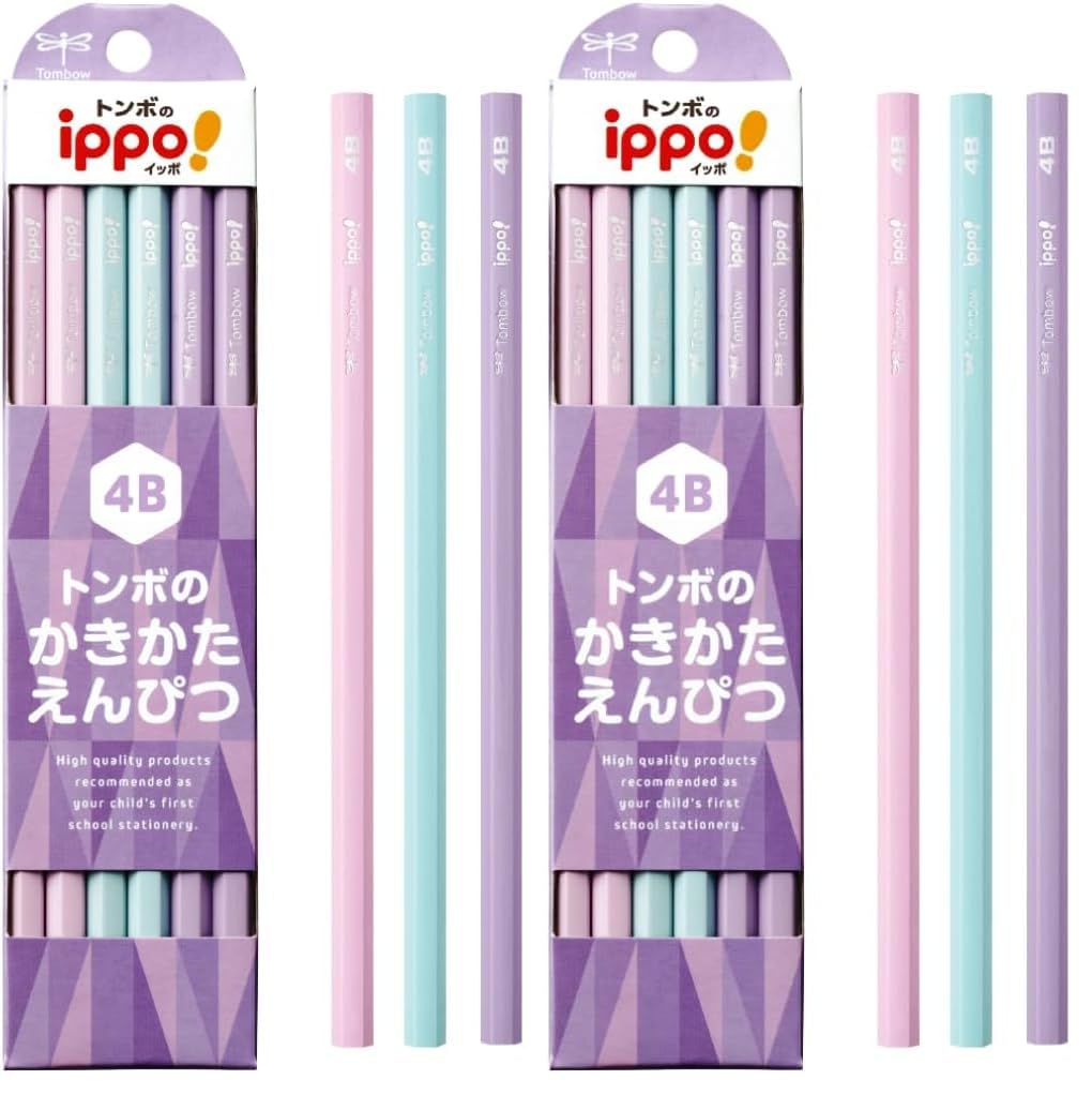 톰보 ippo 플레인 퍼플 KB-KPB01-4B 2다스 연필 4B 2다스