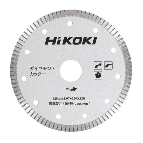 하이코키 0037-0006 125mm 다이아몬드 커터 물결형 박형날 이미지 1