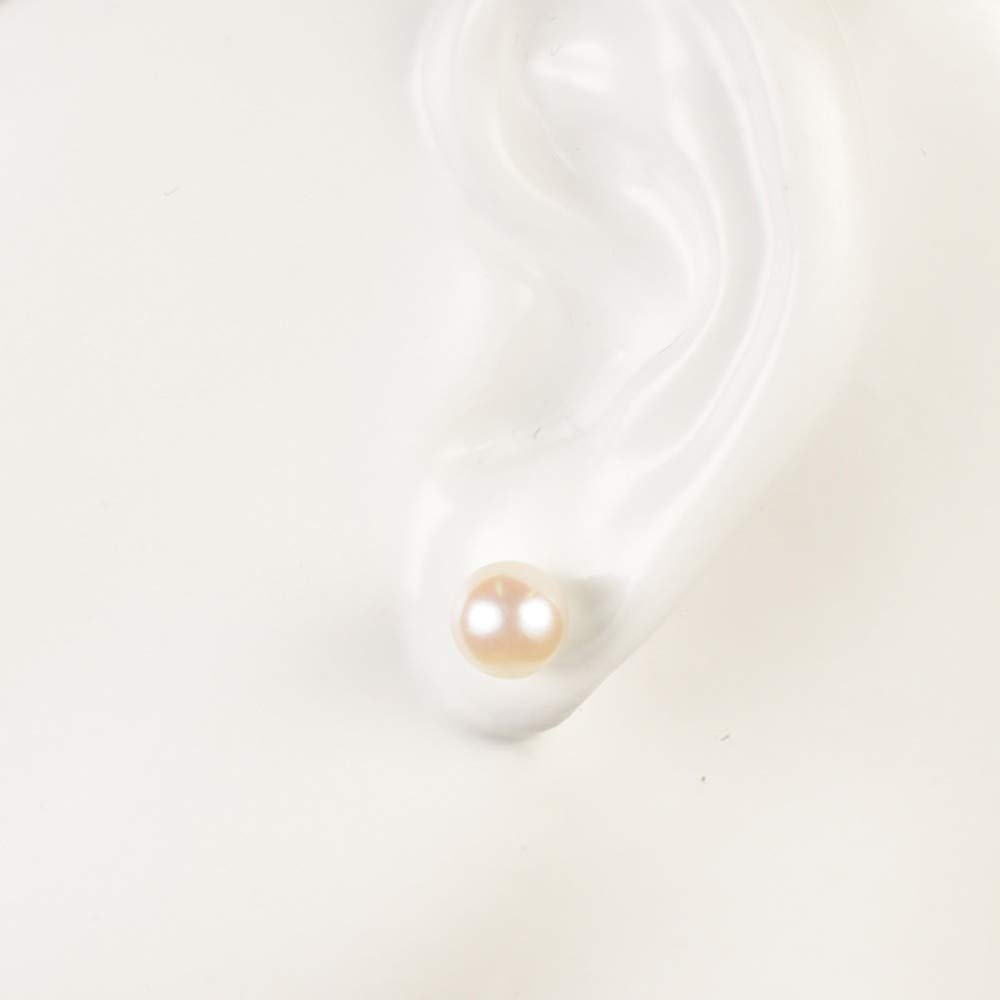 교세라 플래티넘 아코야 진주 귀걸이 8.0mm 8.5mm 스터드 이미지 3