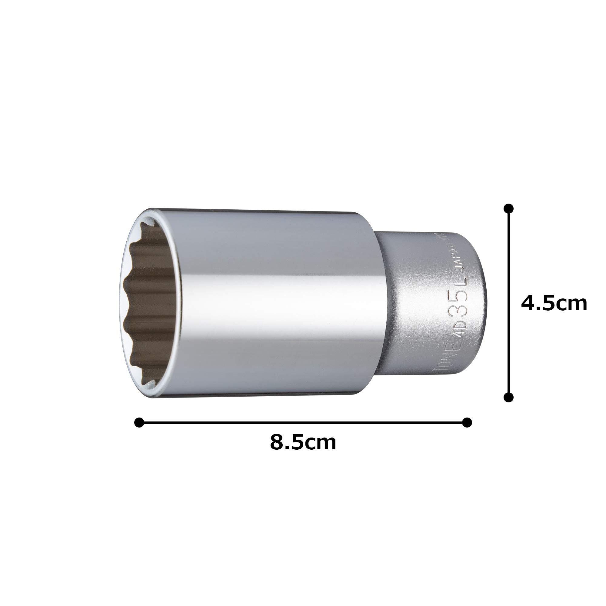 토네 HP4D-35L 35mm 12각 딥소켓 12.7mm 이미지 5