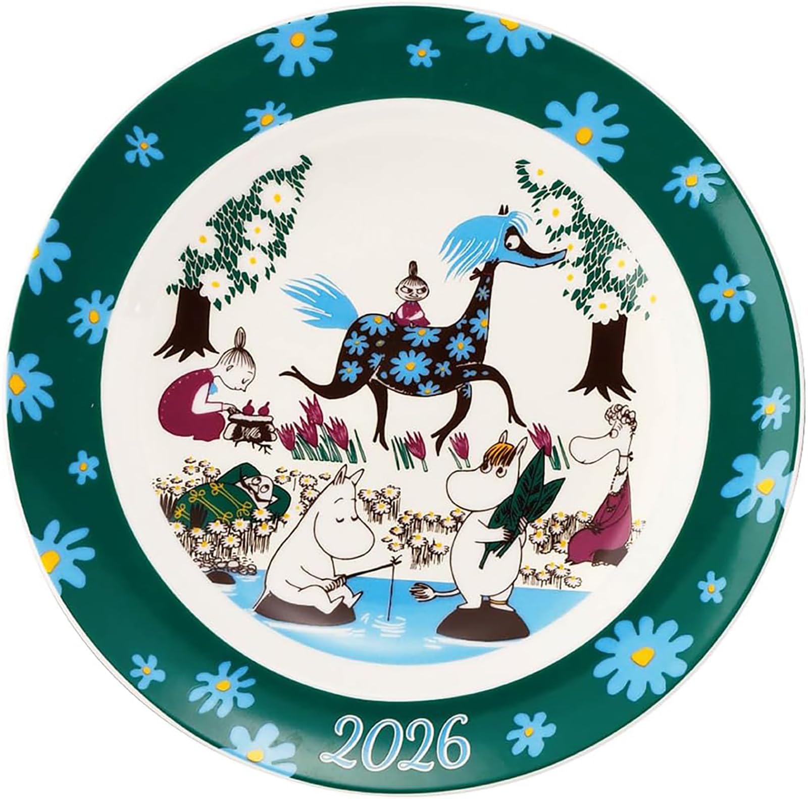 야마카 무민 2026년 이어즈 플레이트 MM2026-YP 20cm 컨템포러리