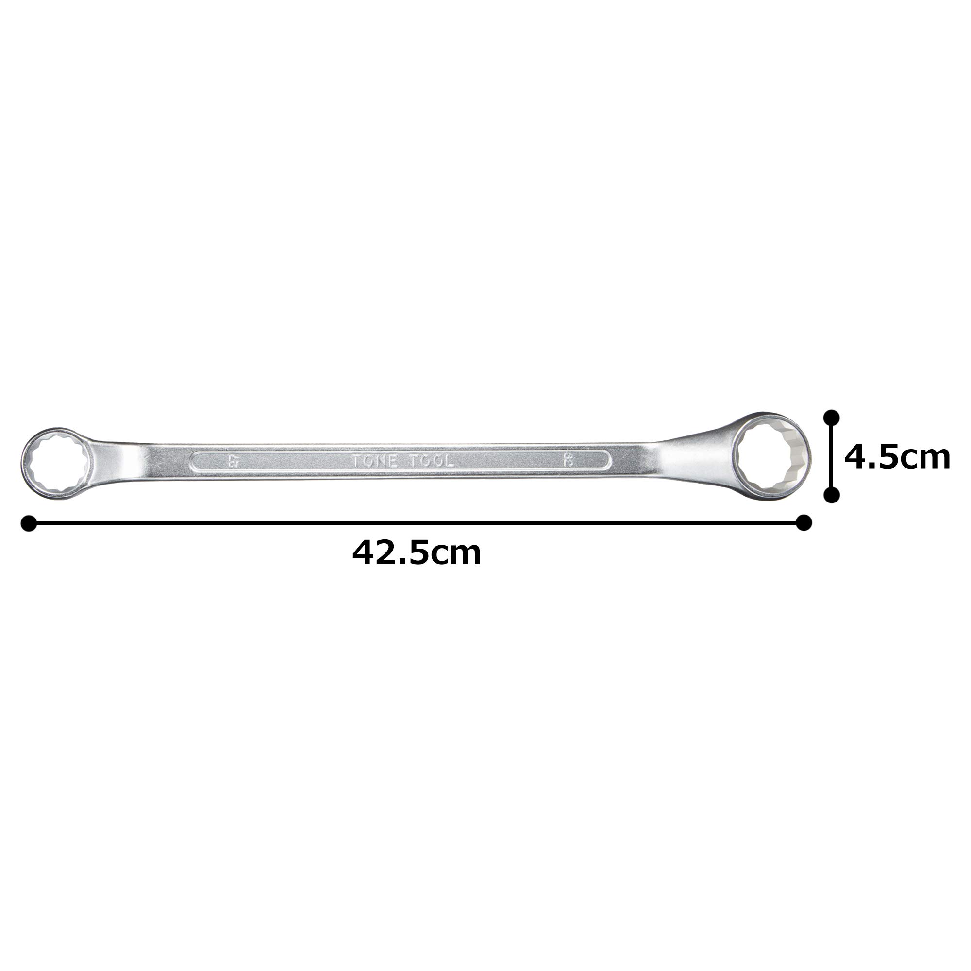 토네 M45-2732 27x32mm 45도 롱 옵셋렌치 이미지 6