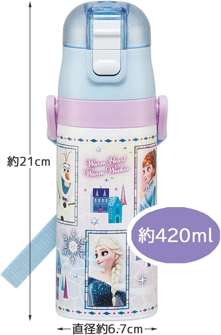 스케이터 겨울왕국 2WAY 350ml 어린이 물통 보온보냉 경량 SKDC3-A 이미지 3