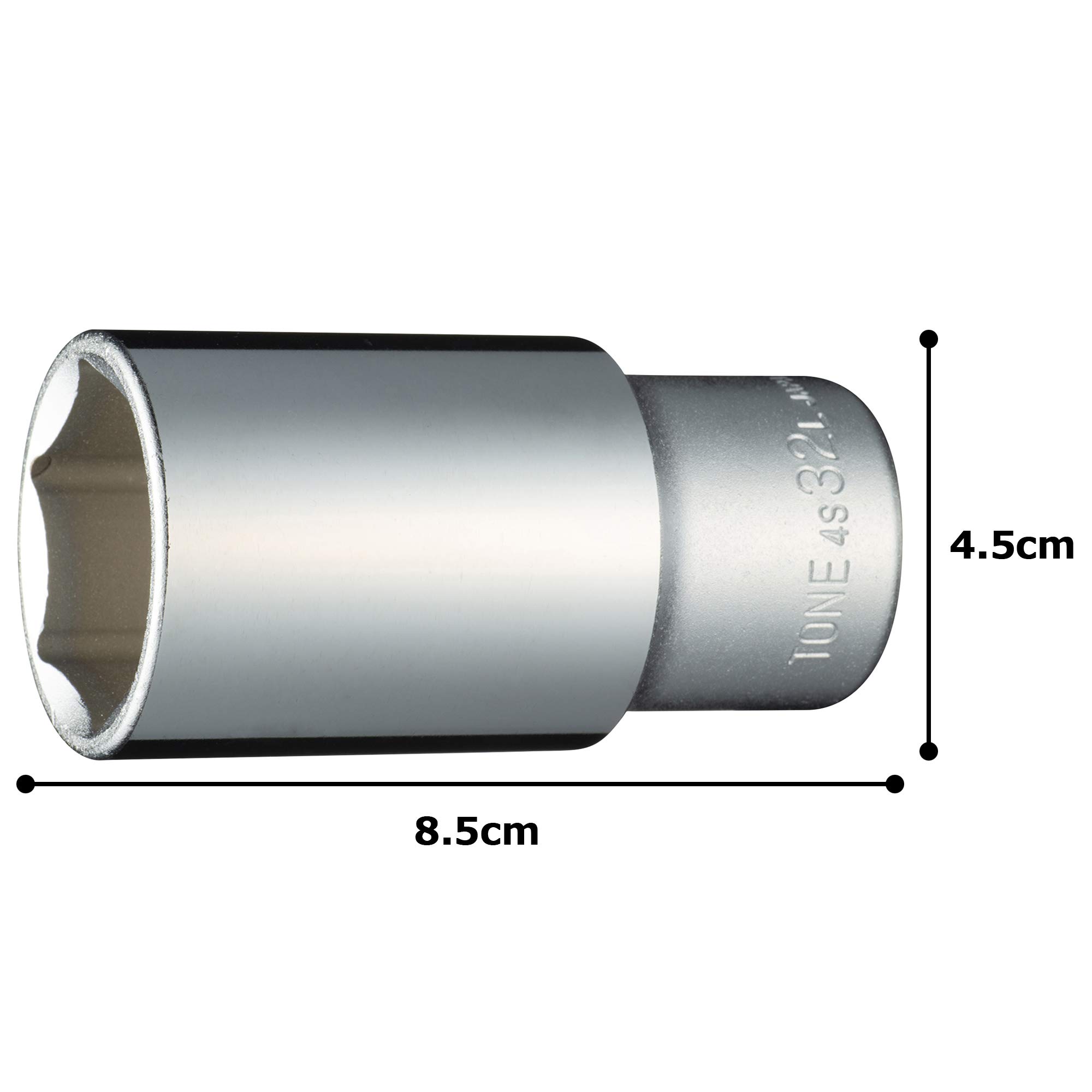 토네 HP4S-32L 32mm 12.7sq 6각 딥소켓 이미지 5