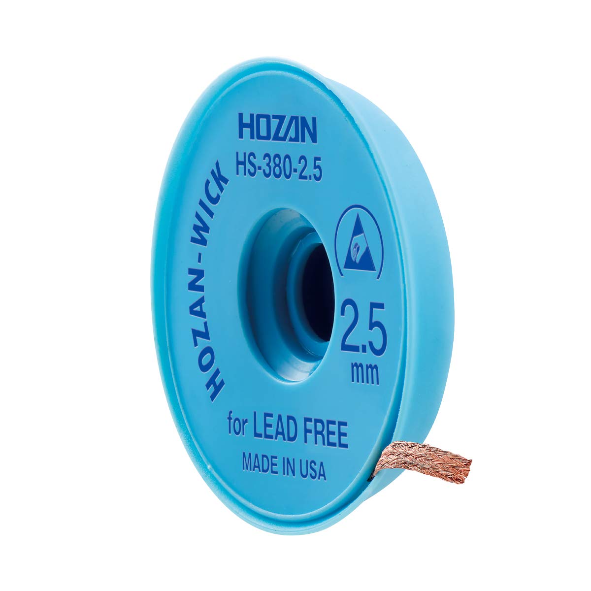 호잔 솔더윅 HS-380-2.5 2.5mm 납흡입선 2.5mm 1.5m 무연납용