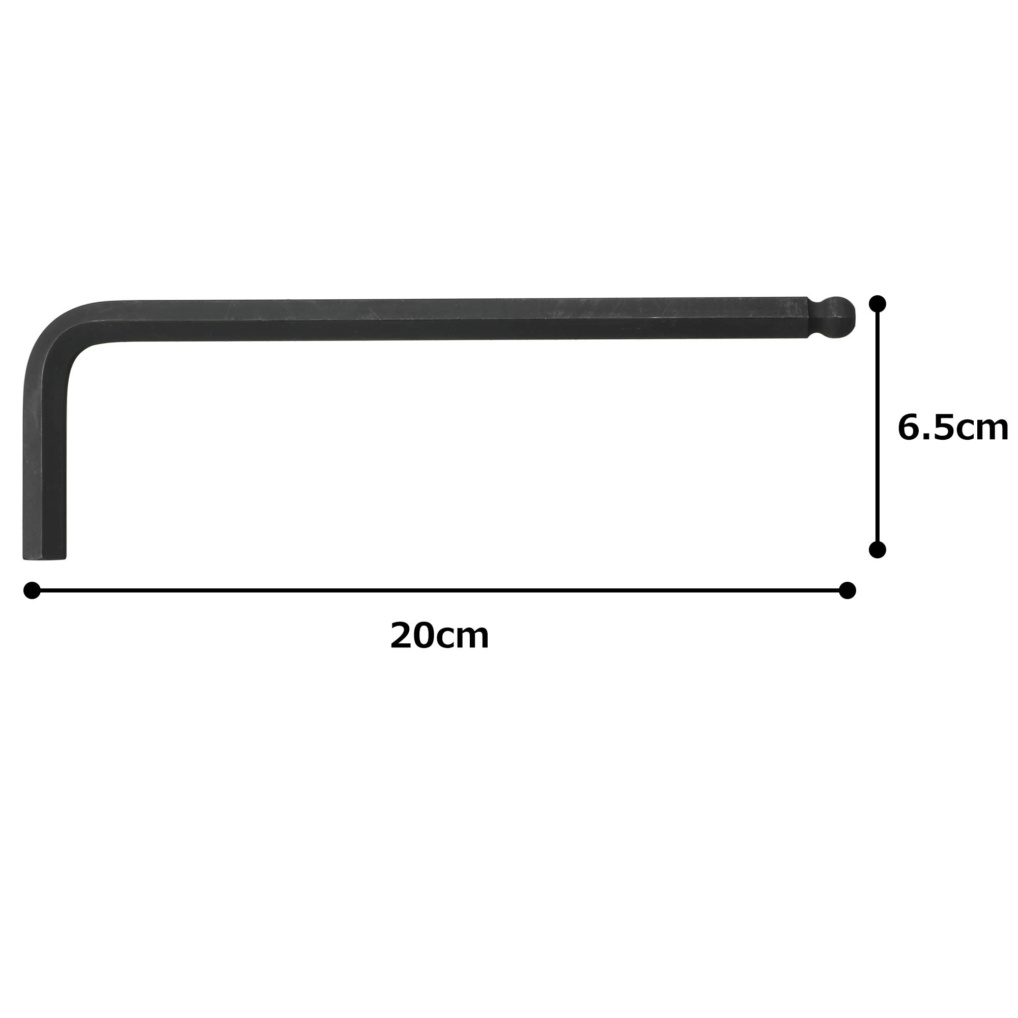 토네 롱 볼포인트 L형 렌치 BPL-10 10mm 육각렌치 이미지 3