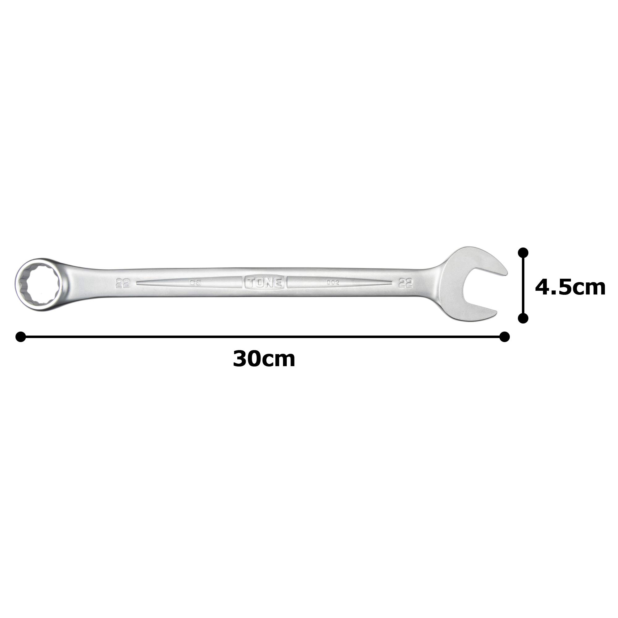 토네 콤비네이션 스패너 CS-22 22mm 그레이 이미지 5