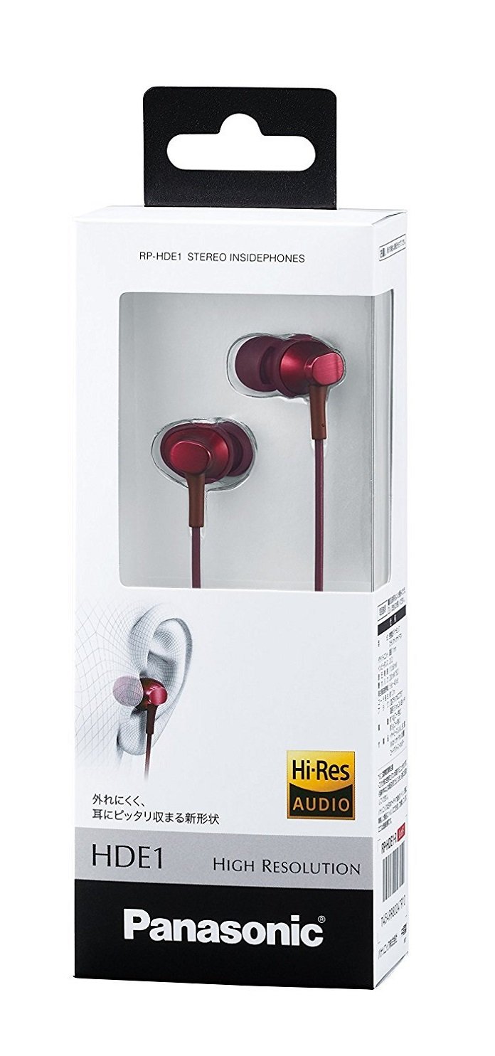 파나소닉 레드 RP-HDE1-R 커널형 유선 이어폰 하이레졸루션 이미지 5