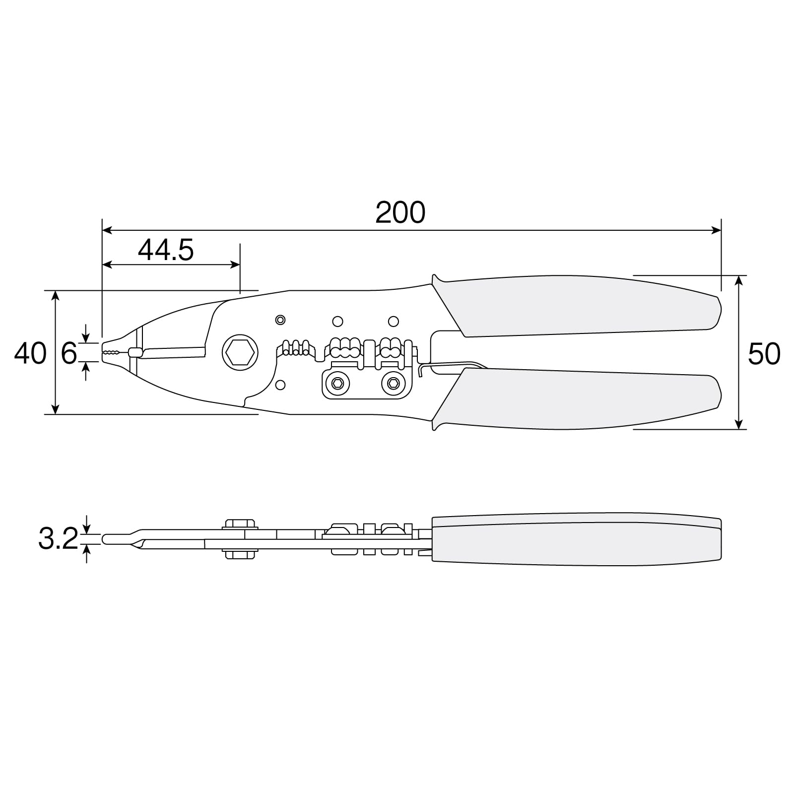 호잔 VVF 스트리퍼 P-954 2.0mm 전용 전기공사 와이어 스트리퍼 이미지 12
