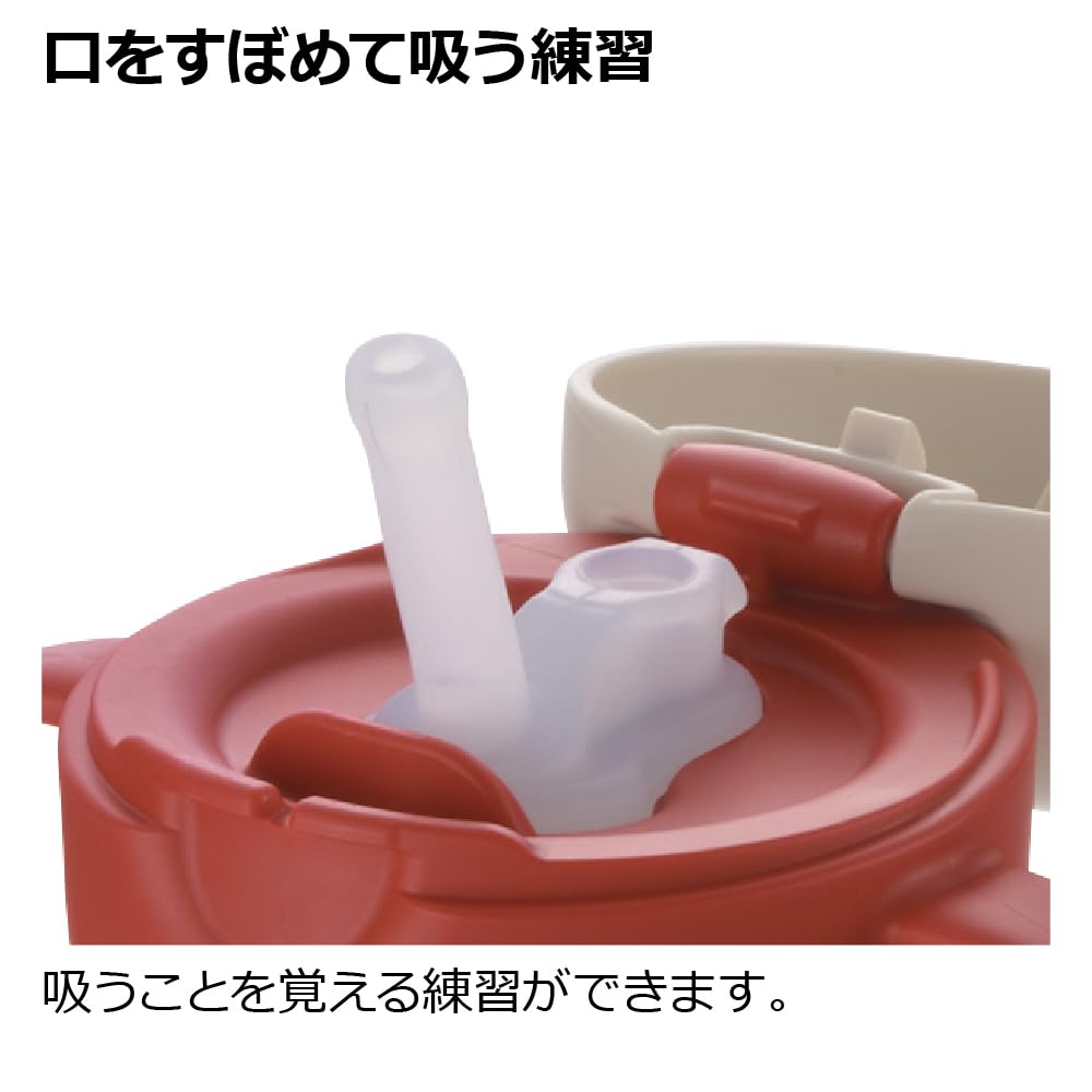 리첼 트라이 레드 450ml 보냉 빨대컵 이미지 2