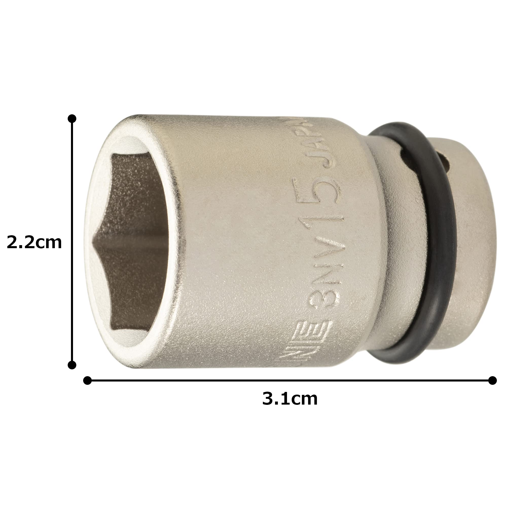 토네 3NV-15 15mm 임팩트 소켓 9.5mm 이미지 4