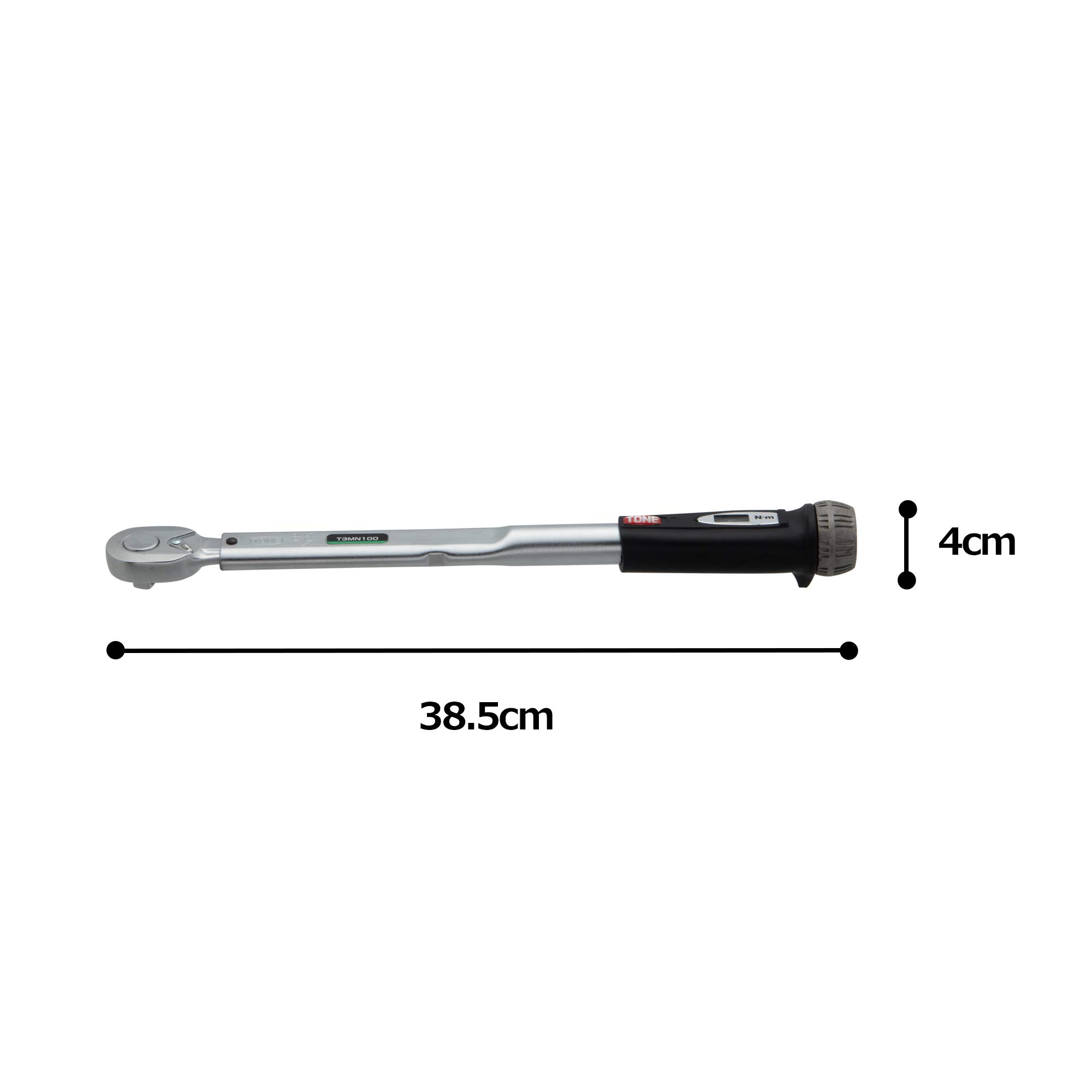 토네 T3MN100 블랙 100Nm 프리셋 토크렌치 9.5mm 이미지 5