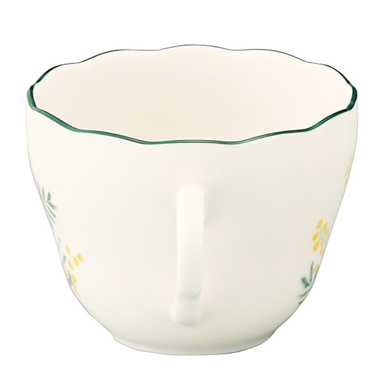 야마카 플로리오그래피 미모사 HBK11-28 230ml 티컵 소서 그린 앤틱 이미지 6
