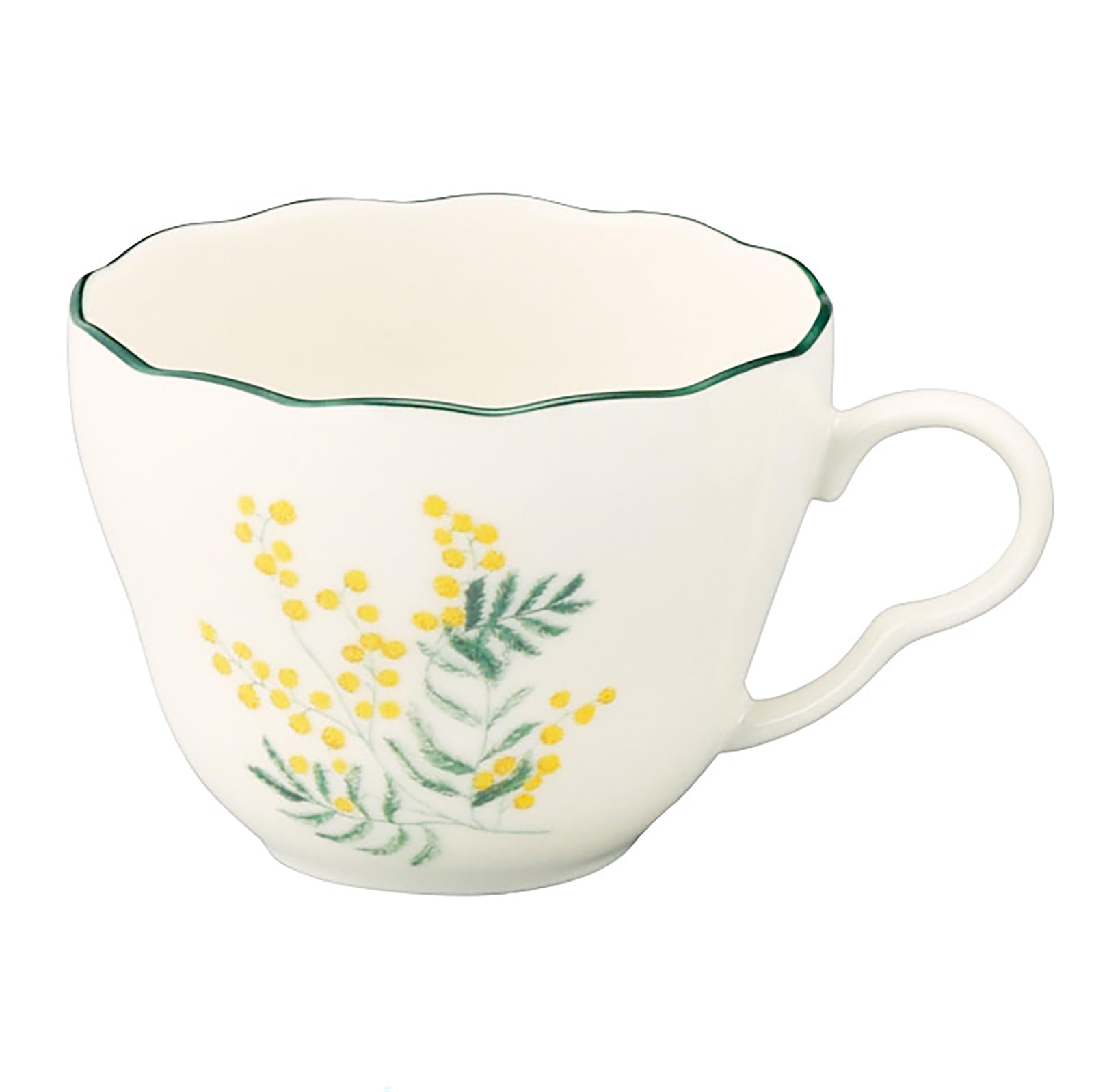 야마카 플로리오그래피 미모사 HBK11-28 230ml 티컵 소서 그린 앤틱 이미지 4
