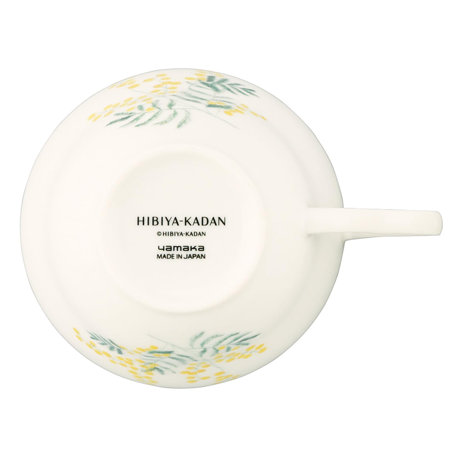 야마카 플로리오그래피 미모사 HBK11-28 230ml 티컵 소서 그린 앤틱 이미지 7