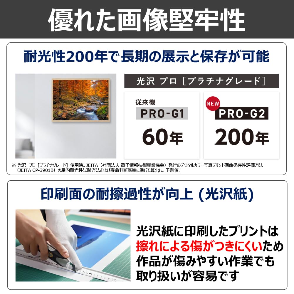 캐논 imagePROGRAF PRO-G2 A3노비 잉크젯 프린터 신기종 10색 안료 잉크 이미지 3