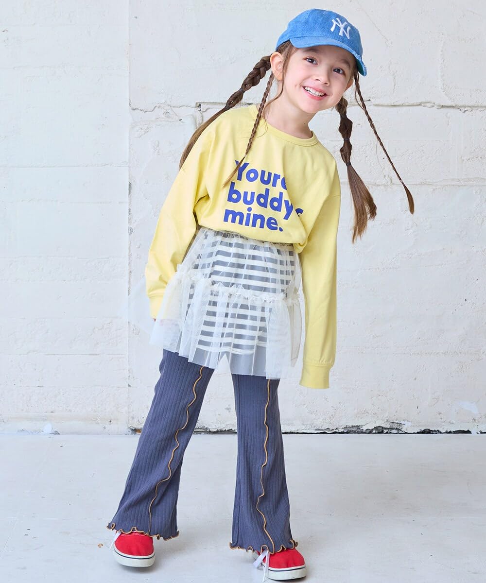 마키즈 COTTON USA 리브 프린트 긴팔 티셔츠 B11 오프화이트 헤더 95 이미지 6