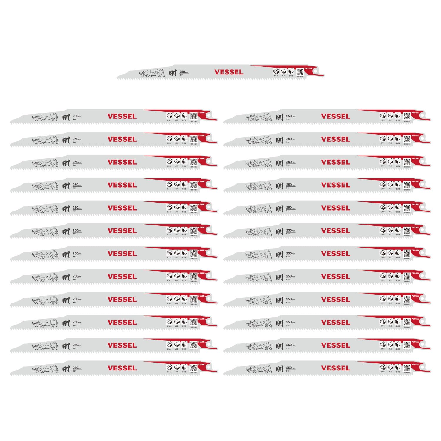 베셀 라이노 SBR-0925-5 250mm 세이버소 블레이드 9산 25입