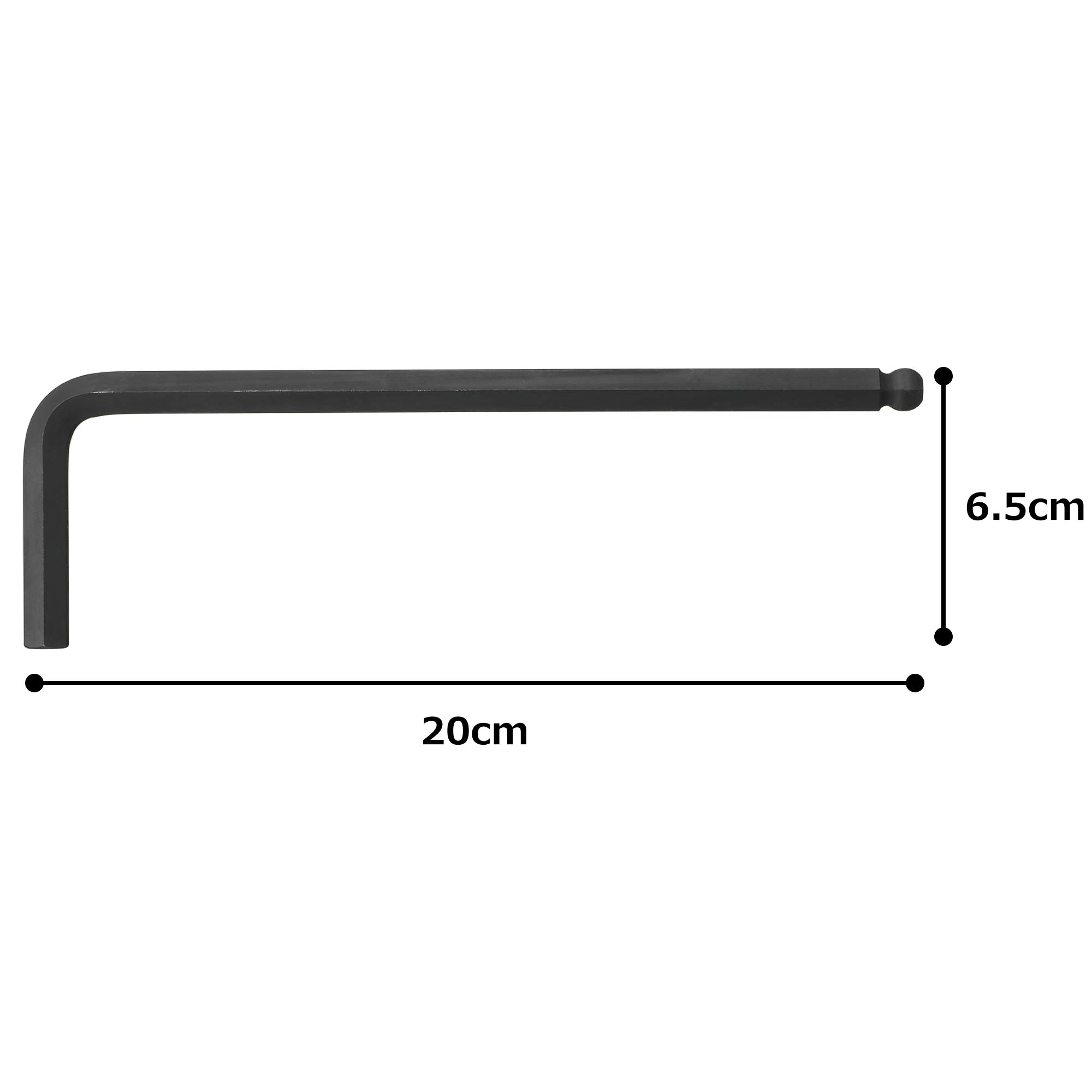토네 롱 볼포인트 L형 렌치 BPLB-12 3/8인치 이미지 3
