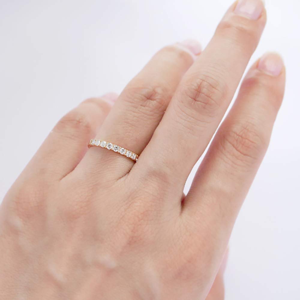 교세라 하프 이터니티 다이아몬드 반지 K18 핑크골드 0.3ct 10호 이미지 5