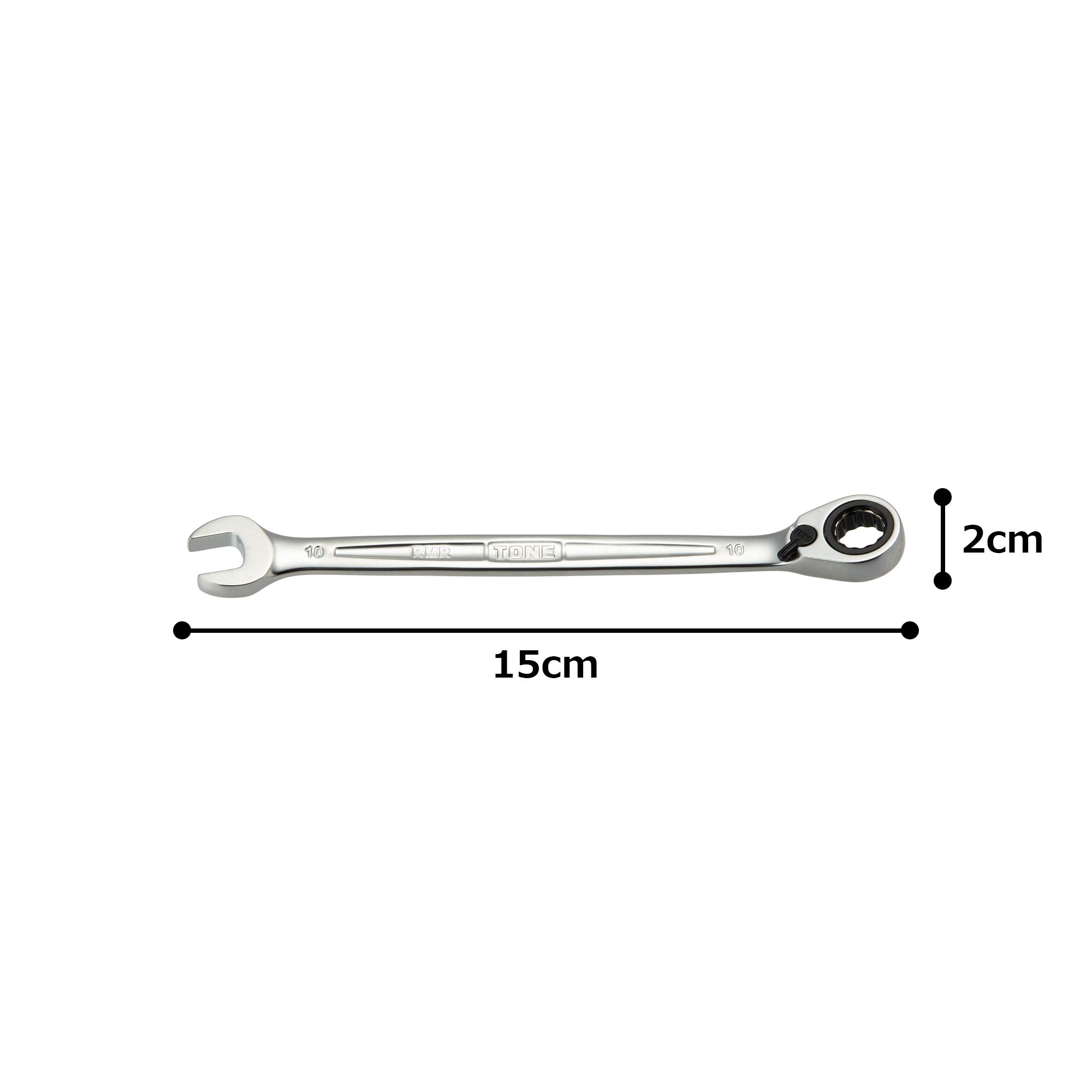 토네 HPRMR-10 10mm 전환식 라쳇 메가네 렌치 이미지 5