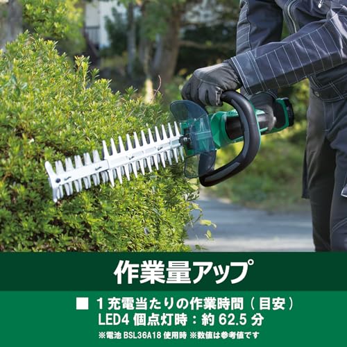 하이코키 CH3656DA 충전식 헤지트리머 560mm 36V 배터리 2개 충전기 세트 이미지 3