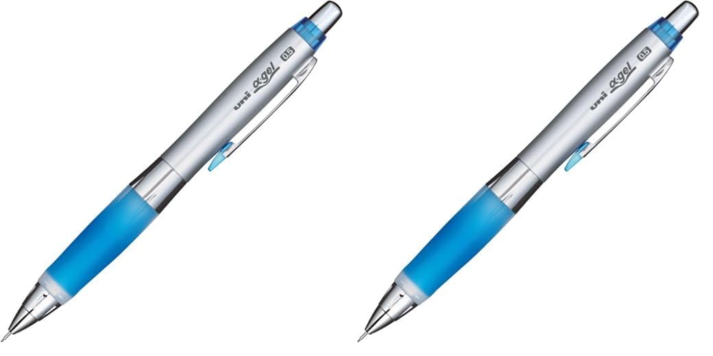미쓰비시 연필 알파겔 로열블루 M5617GG1P.40 0.5mm 샤프 부드러운그립 2개