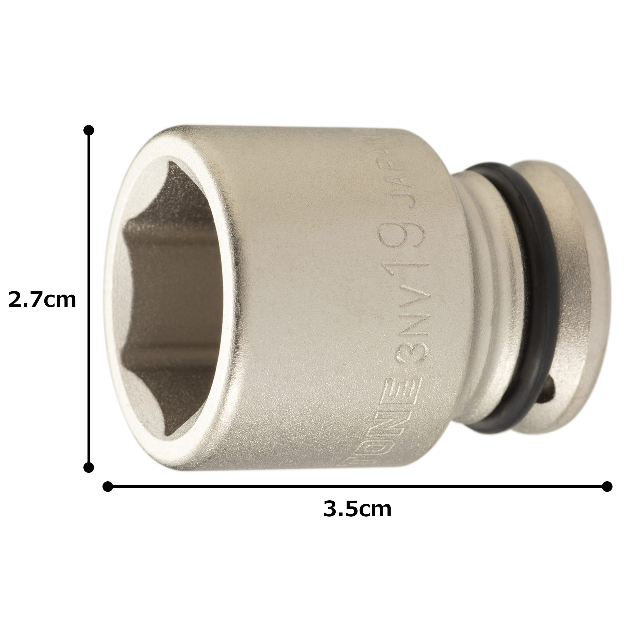 토네 3NV-19 19mm 임팩트 소켓 9.5mm 이미지 4
