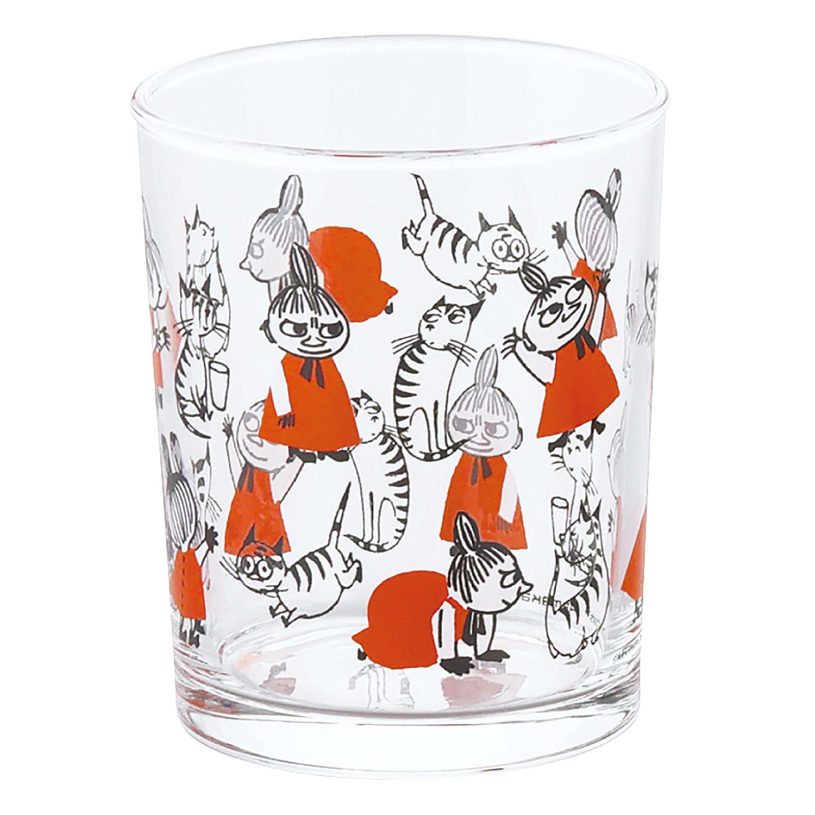 야마카 무민 리틀미이 고양이 MM20401-813 220ml 유리 텀블러