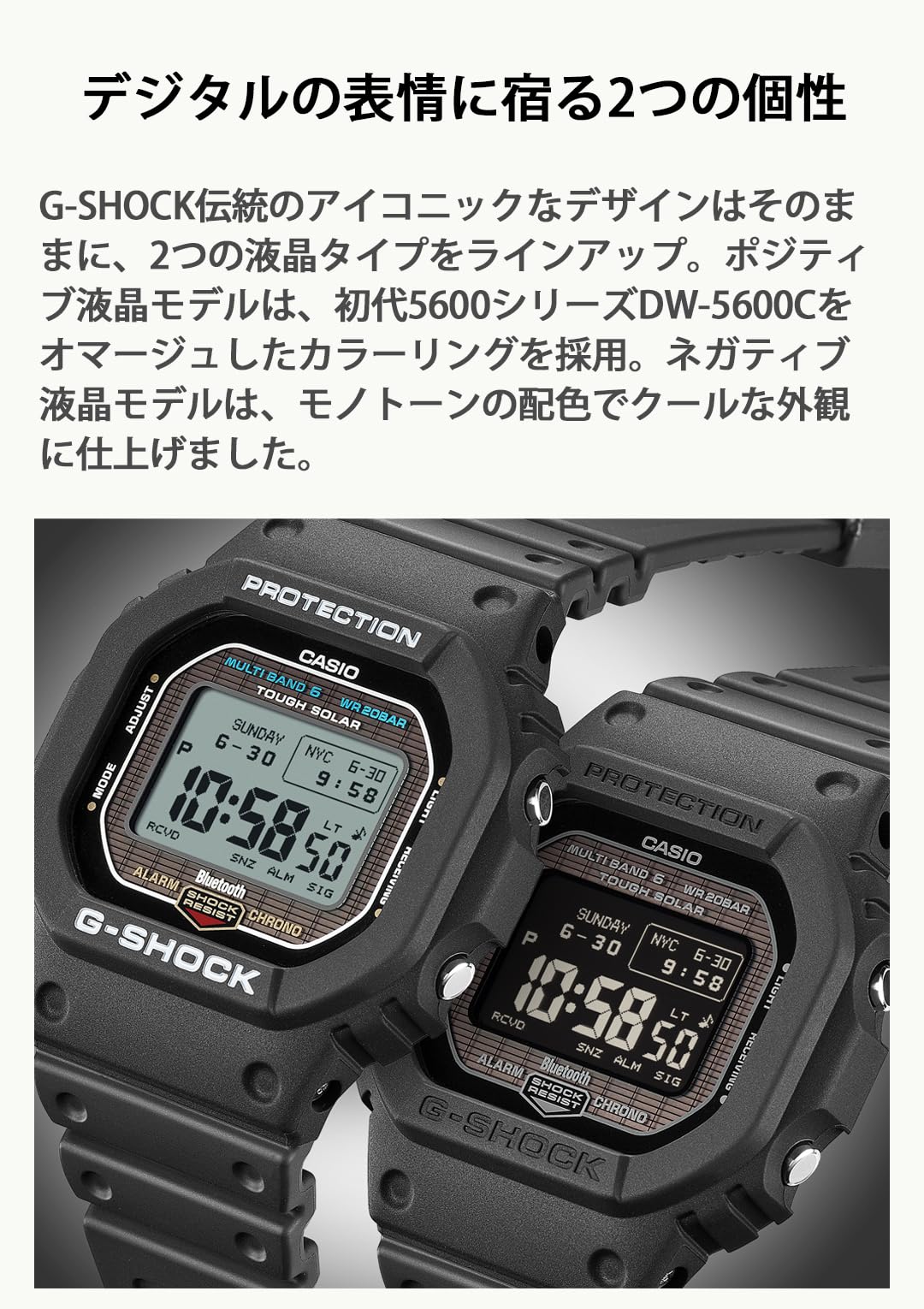 카시오 지샥 GW-BX5600-1JF 전파 솔라 손목시계 MIP LCD 블랙 이미지 7