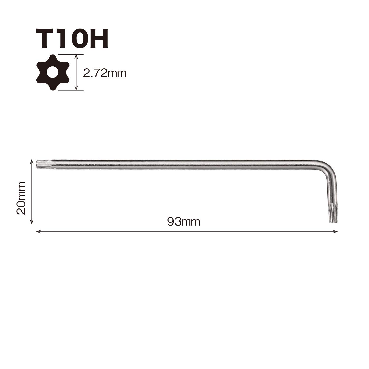 베셀 8500TXH T10H 별렌치 L형 렌치 변조방지 이미지 2