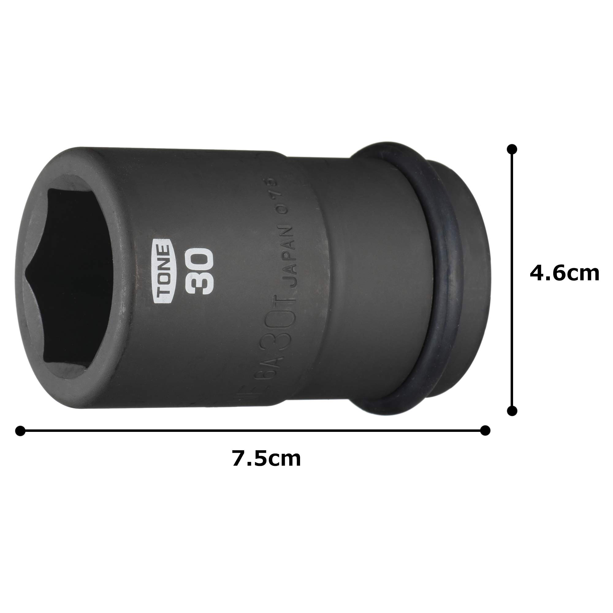 토네 6A-30T 임팩트 타이어 소켓 19.0mm 30mm 이미지 5