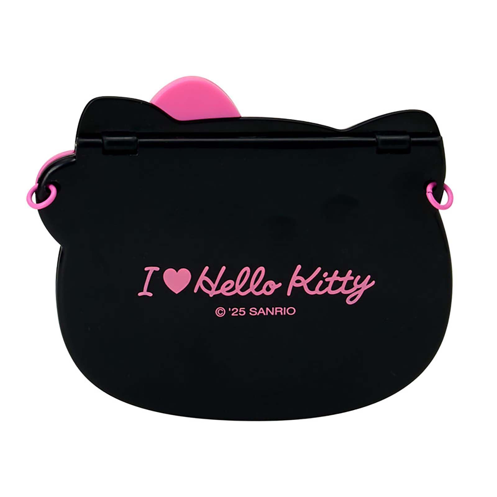 산리오 I Love Hello Kitty 헬로키티 407194 양면 거울 핑크 블랙 이미지 3