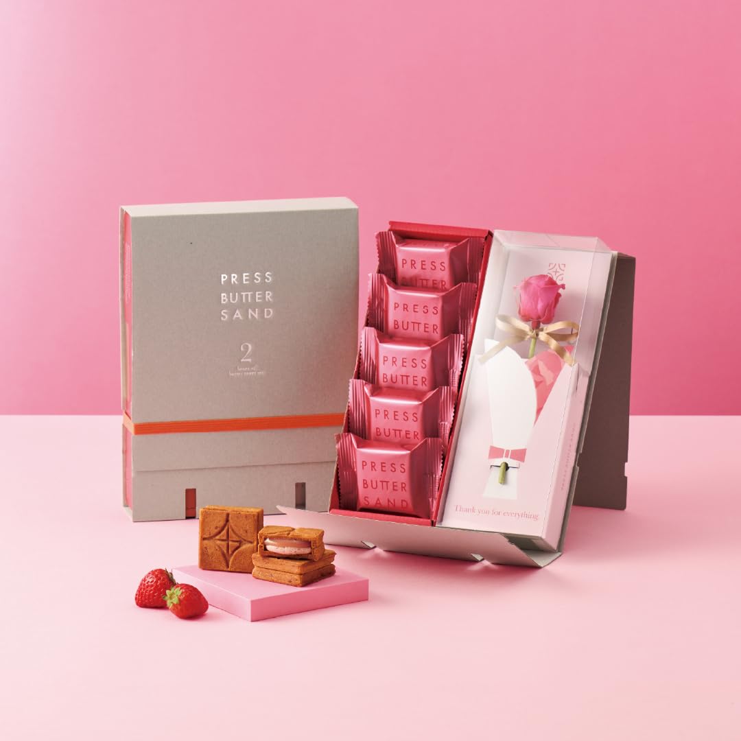 프레스버터샌드 럭셔리 딸기 5개입 로즈 기프트 세트