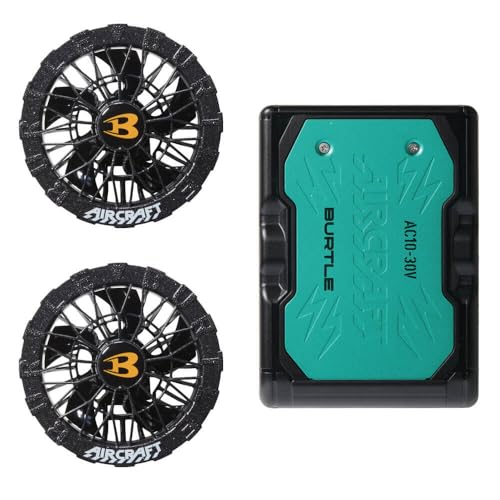 BURTLE 에어크래프트 팬 30V 배터리 세트 AC10+AC10-2 마린 어반블랙