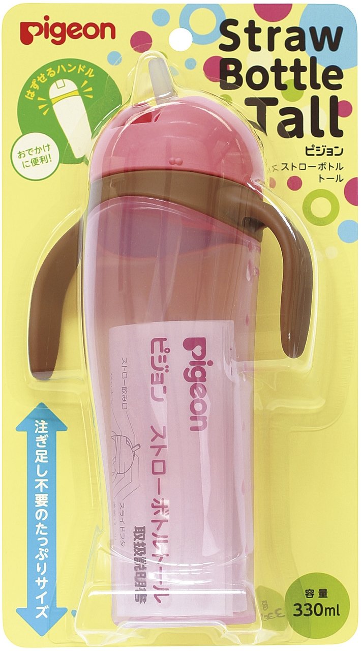피죤 톨 핑크 330ml 빨대컵 이미지 1
