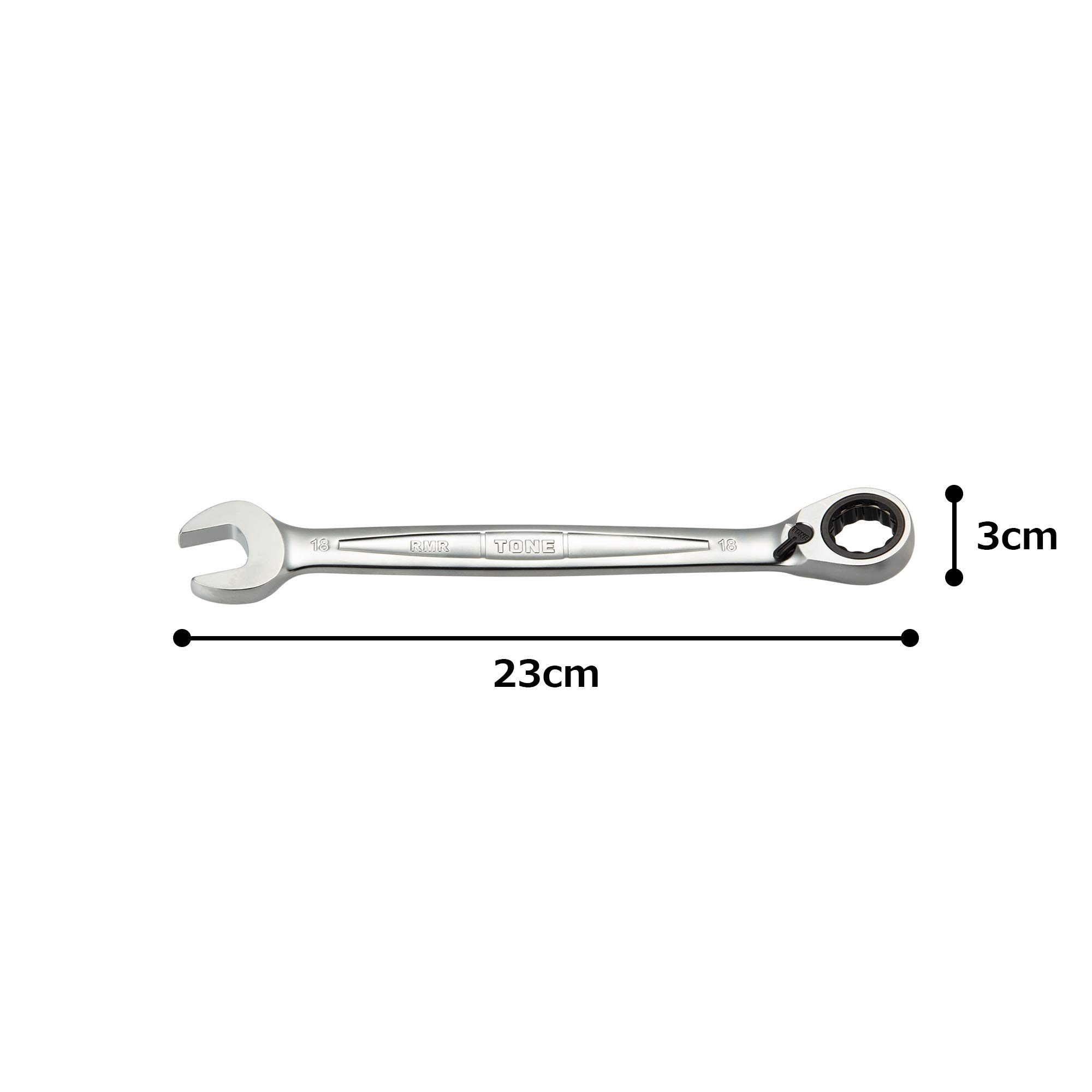 토네 RMR-18 18mm 절환식 라쳇 양구 메가네 렌치 이미지 5