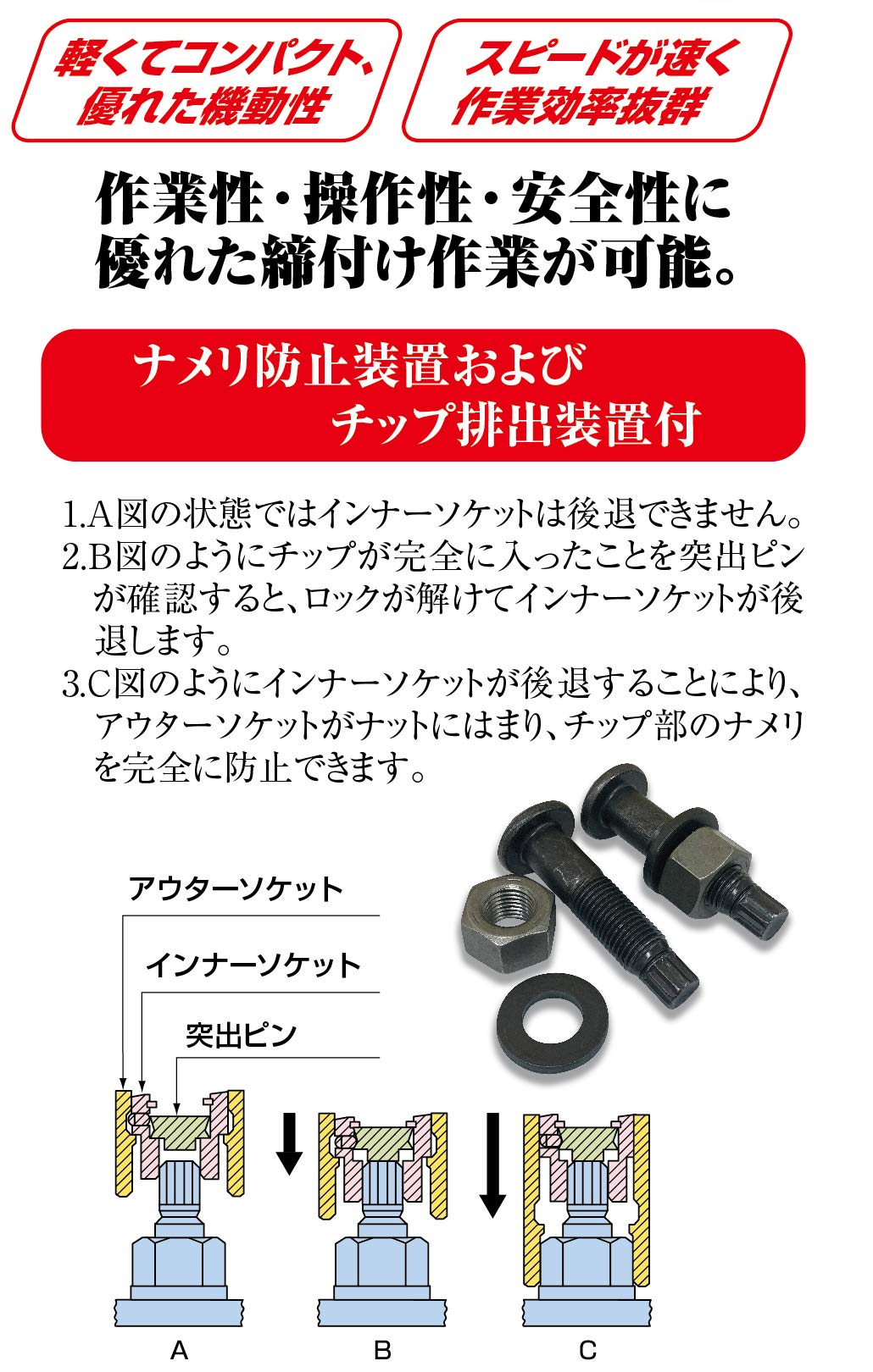 토네 건카타이치방 코드리스 1차 체결 렌치 CKS250 이미지 7