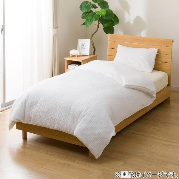니토리 S2605 와플 S2605 세미더블 이불커버 화이트 이미지 3