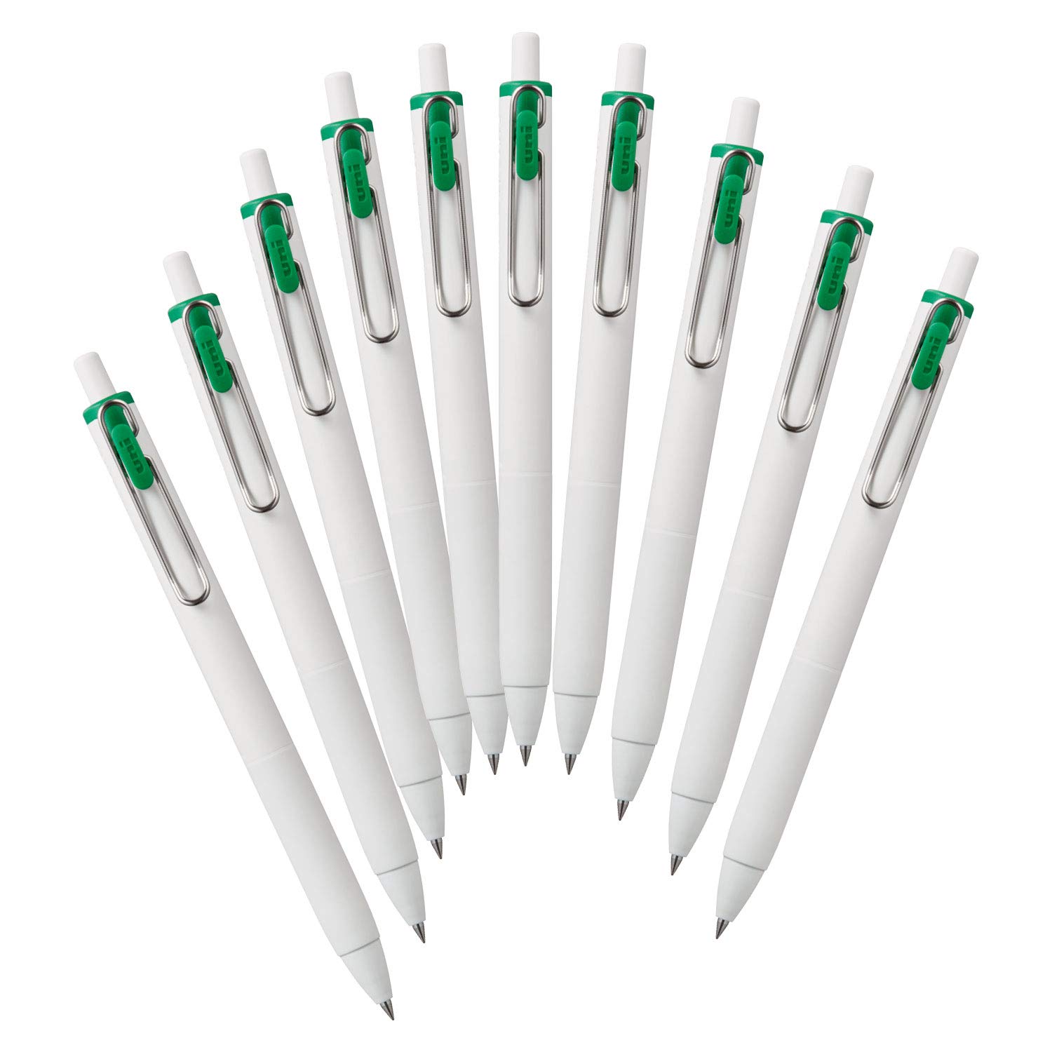 미쓰비시 연필 유니볼원 그린 UMNS05.6 0.5mm 젤펜 10개입 본체 단품